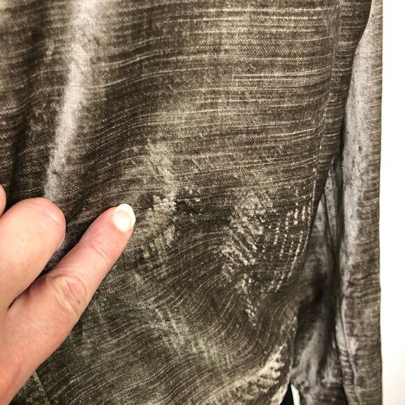 Cabi Sunday Topper platinum velvet velour button front jacket size Small #3377 - Picture 12 of 16